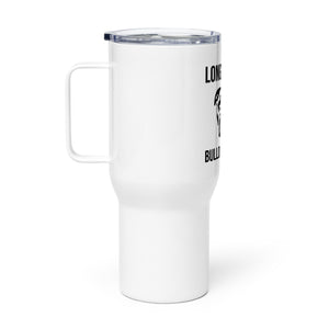 LIBR Face Travel mug with a handle