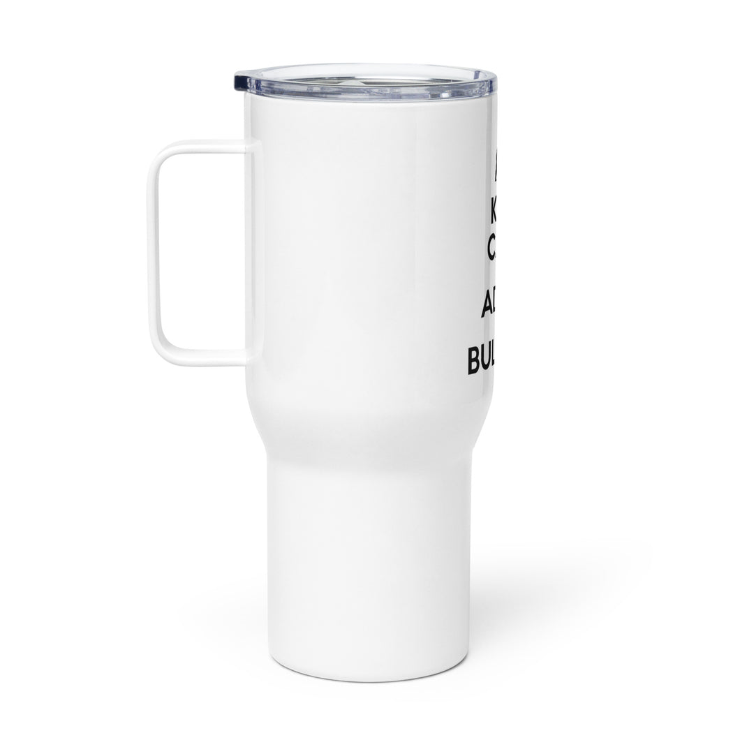 LIBR Keep Calm Travel mug with a handle