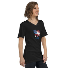 Load image into Gallery viewer, Patriotic - Unisex Short Sleeve V-Neck T-Shirt
