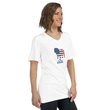 Load image into Gallery viewer, Patriotic - Unisex Short Sleeve V-Neck T-Shirt
