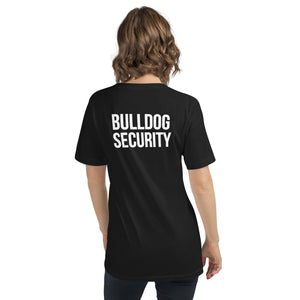 Ladies V-Neck T-Shirt Bulldog Security